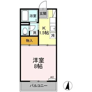 プレジール岡本 C棟【0201号室】の間取り