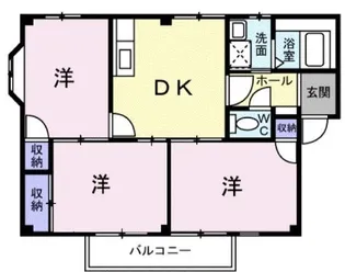 美ノ浜壱番館【0201号室】の間取り