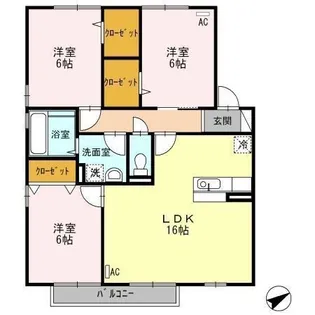 コンチェルト【0202号室】の間取り