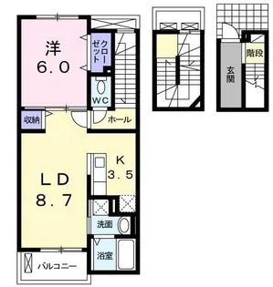 シエル【0303号室】の間取り