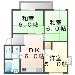 クラタハイツ【201号室】の間取り