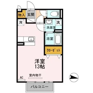 エスペランサ東尾道【0210号室】の間取り