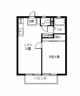 パナハイツ杉本【203号室】の間取り