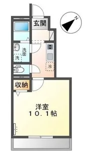 レジデンスコーノ【0102号室】の間取り