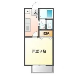 ジュネスエピエ【102号室】の間取り