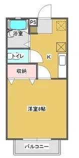 ブルーダイアモンドA【2-C号室】の間取り