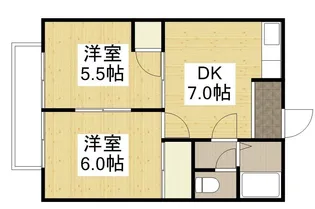 ユーアイレジデンス【0203号室】の間取り