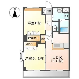 プリマ クラッセ【0103号室】の間取り