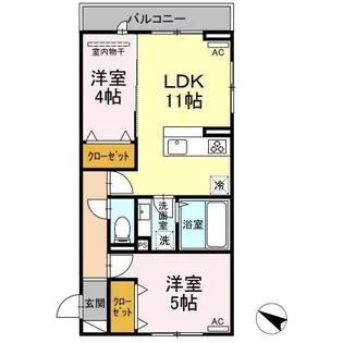 コーポ藤原V【0305号室】の間取り