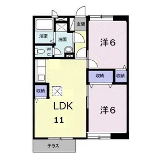 ニューエルディムハピネスA【0101号室】の間取り