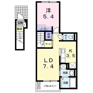 パステル【0202号室】の間取り