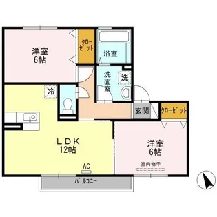 セジュール上野浦 Ⅳ【0103号室】の間取り