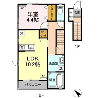 KLALISS【0202号室】の間取り