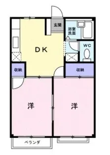 エルディム鋤崎【0102号室】の間取り