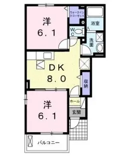 メゾン桂【0101号室】の間取り