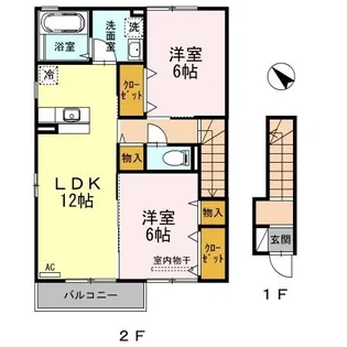 コンフォート東川口 B棟【0201号室】の間取り