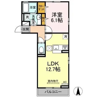 アイリス【0201号室】の間取り