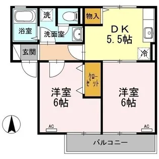 SEJOUR KIKKAWA【0102号室】の間取り
