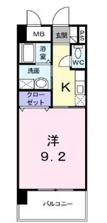 ベルマーレ【0202号室】の間取り