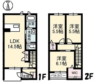 ブランシェ佐藤 3棟【0102号室】の間取り