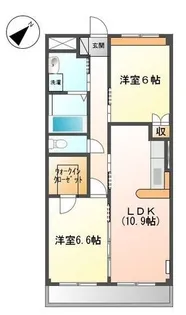 ニコ泉【0203号室】の間取り