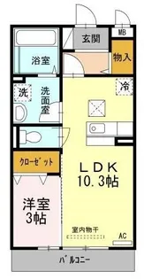 ノール リヴィエール ドゥ【0306号室】の間取り