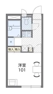 レオパレスひよりが丘【105号室】の間取り