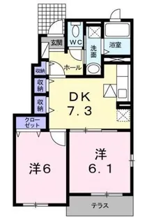 エクセレント パレスB【0101号室】の間取り