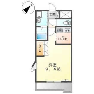 アウラ山手【0203号室】の間取り