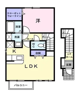 クラールエーリ【201号室】の間取り