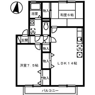 セジュール丹地【101号室】の間取り