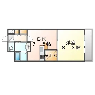 フラットリア春日【0503号室】の間取り