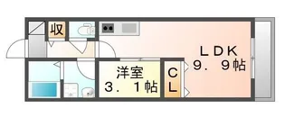 THE APARTMENT福山駅前【0101号室】の間取り