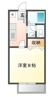 プラネットコーポ【0201号室】の間取り