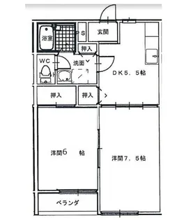 サザンクロス・ビュー【201号室】の間取り