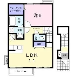パラクレイシス【0201号室】の間取り