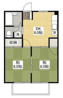 シティハイツ長陽【01104号室】の間取り