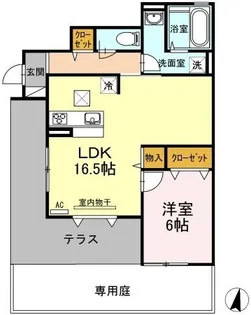 ドリーム B棟【103号室】の間取り