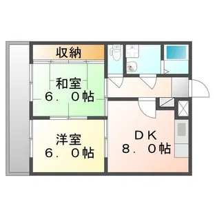 メゾンゆき【0107号室】の間取り