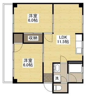 内田コーポ【0102号室】の間取り