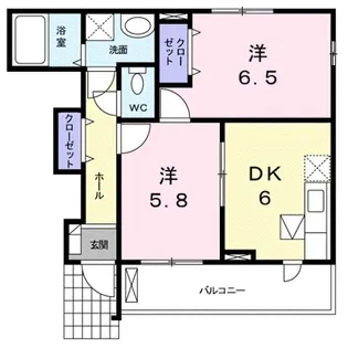 ボニートA【0102号室】の間取り
