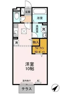 ノール リヴィエール【0105号室】の間取り