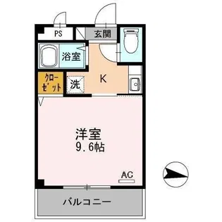 コーポひかり【0203号室】の間取り