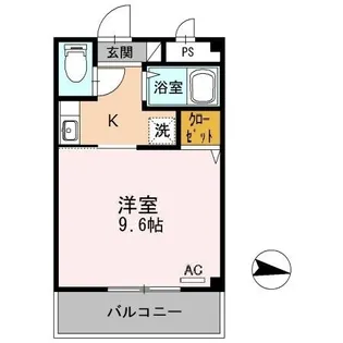1Kの間取り画像