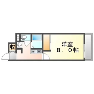 レオネクストコンフォート草戸【0105号室】の間取り