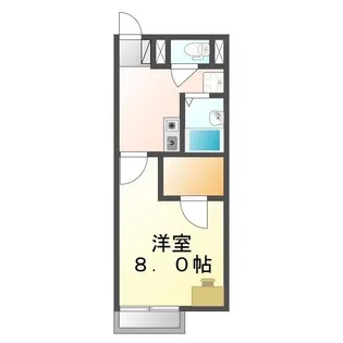 レオネクスト松風【0206号室】の間取り