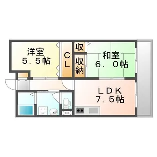 サン・オーレ葦陽【304号室】の間取り