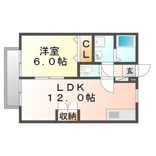 パンプキンB【203号室】の間取り