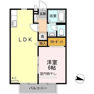 ビーライン大輝【0203号室】の間取り
