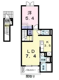 シエル【0204号室】の間取り